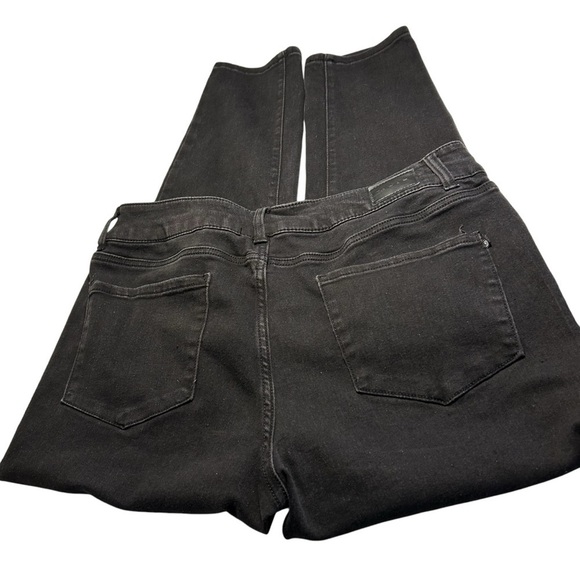 Tahari High Rise Slim Ankle Black Jeans Sz 16/33 - Picture 4 of 14